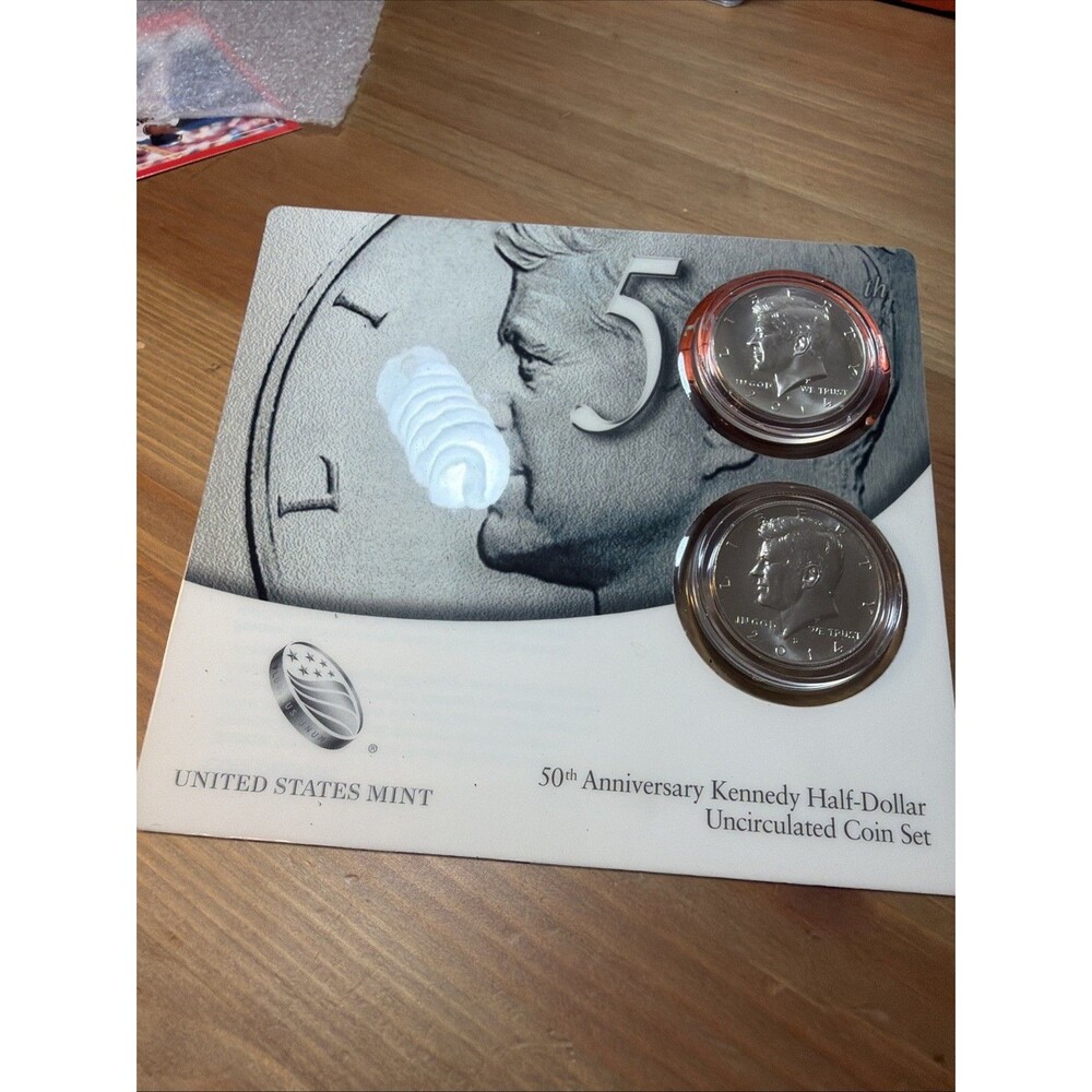 2014 Kennedy Half Dollar 50th Anniversary Uncirculated Coin Set P D US Mint OGP